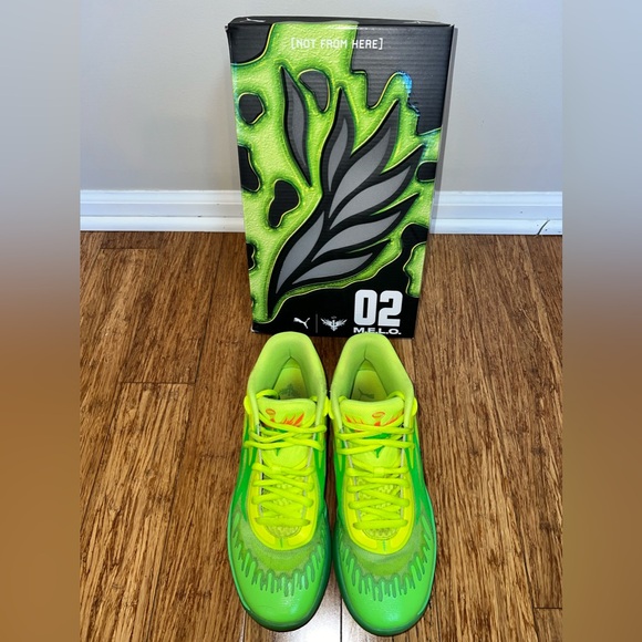 Puma LaMelo Slime basketball, a sneaker inspired by Nickelodeon’s green slime. - Picture 3 of 4
